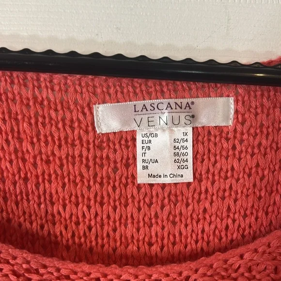 Women's Coral Knit Sweater NWT size 1X - Picture 4 of 10